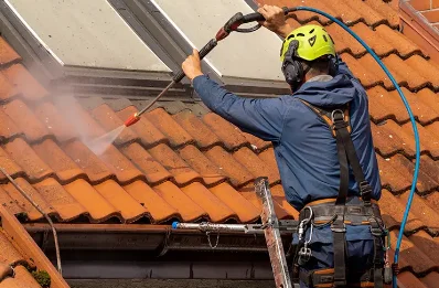 Démoussage et hydrofuge de toiture à Thiébouhans